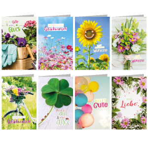 SKOR Glückwunschkarten " Allgemeine Grüße-Wünsche " sort 1St