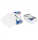 STYLEX 40602 10er Pack Kellnerblock 7.5x14cm 50BL weiß