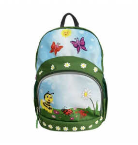 DONAU 7290850-02 Kinderrucksack Biene & Schmetterling