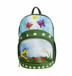 DONAU 7290850-02 Kinderrucksack Biene & Schmetterling