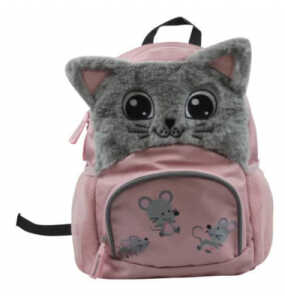DONAU 7290842-94 Kinderrucksack Katze Plüsch