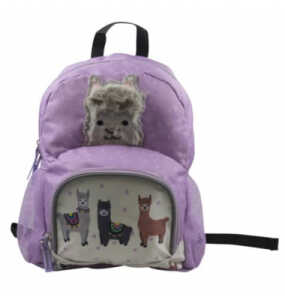 DONAU 7290842-95 Kinderrucksack Lama Plüsch