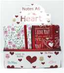 Kladde "Heart/Flower", A6, DOTS , 4 Motive, 16 Stück im Display
