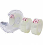 TOPPOINT 23294 +3Rollen Klebefilm Handabroller 18mm33m