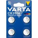 VARTA 06016 101 404 Knopfzellen-Batterie CR2016 4ST silber