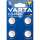 VARTA 06025 101 404 Lithium Knopfzellen-Batterie CR2025 4ST silber