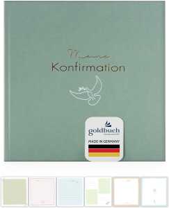 Goldbuch Fotoalbum Konfirmation Friedenstaube Eukalyptus