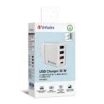 VERBATIM CHR-30EU2 GaN 30Watt Ladegerät Steckdose 3x...