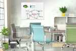 SIGEL B1400 Glas-Magnettafel Be!Board - 120 x 90 x 0,90 cm - weiß