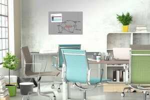 Sigel Magnettafel Glas Be!Board B1306