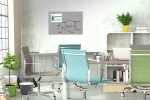 SIGEL B1306 Glas-Magnettafel Be!Board - 90 x 60 x 0,90 cm - grau