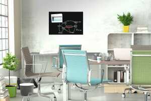 Sigel Magnettafel Glas Be!Board B1301