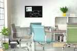 SIGEL B1301 Glas-Magnettafel Be!Board - 90 x 60 x 0,90 cm - schwarz