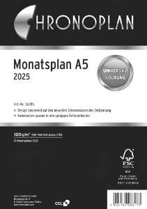 CHRONOPLAN 50285 Monatsplan A5 2025