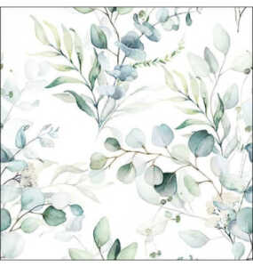 AMBIENTE 12517165 20ST Motivserviette 25x25cm Eukalypthus