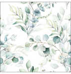 AMBIENTE 12517165 20ST Motivserviette 25x25cm Eukalypthus