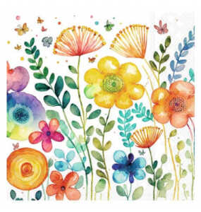 AMBIENTE 12518430 20ST Motivserviette 25x25cm Vibrant spring