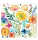 AMBIENTE 12518430 20ST Motivserviette 25x25cm Vibrant spring
