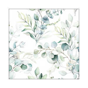AMBIENTE 13317165 20ST Motivserviette 33x33cm Eukalypthus
