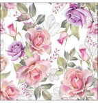 AMBIENTE 13317365 20ST Rosenmotiv Motivserviette 33x33cm...
