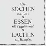 PAPER+DESIGN 209233 3lag Motivserviette 33x33cm Spruch