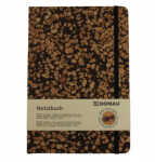 DONAU 1350107-02 Notizbuch A5 Recycling Kaffee-Kork-Stoff