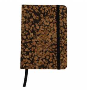 DONAU 1350108-02 Notizbuch A6 Kaffee-Kork-Stoff