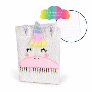 TRENDHAUS 960283 Notizbuch Plüsch A5 Dreamland