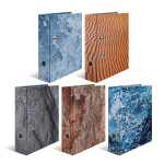 Herma Motiv-Ordner Karton A4, 7 cm Rückenbreite Nature 5er-Sortierung