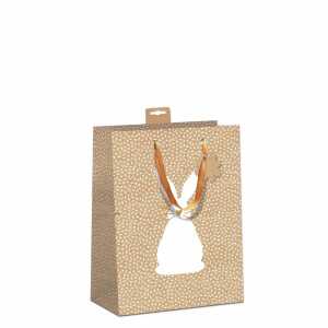 SKORPION 7513-2402-M 23x18x10cm Ostertragetasche Kraftkarton Osterhase