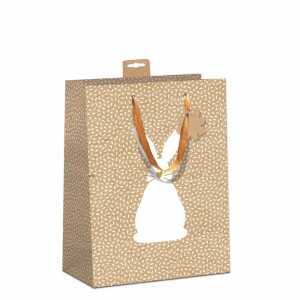 SKORPION 7513-2402-L 32x26x12cm Ostertragetasche Kraftkarton Osterhase