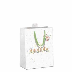 SKORPION 23x18x10cm Ostertragetasche Naturkarton Osterhasen