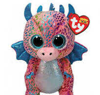 TY 37346 20cm Squishy Beanie Plüschfigur Drachen Flint