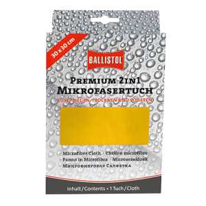 BALLISTOL 23734 Premium Mikrofasertuch gelb 30x30 cm