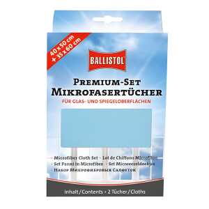 BALLISTOL 23736 Premium-Set Mikrofasertücher beige/blau