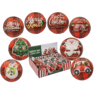 OOTB Squeezeball Santa´s Crew 6 cm 4-fach sortiert