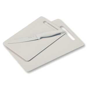 KESPER 10002591 30496 Schneidebrett inkl. Messer Set 3-teilig