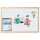 FRANKEN CC-MM6080 E Holzrahmen Schreibtafel 60x80 cm weiß