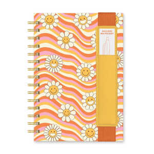STUDIO OH! OPP03 m.Penholder Spiralnotizbuch A5 Waves melody liniert