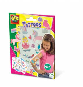 SES Creative 14673 Tattoos für Kinder 40ST Märchen