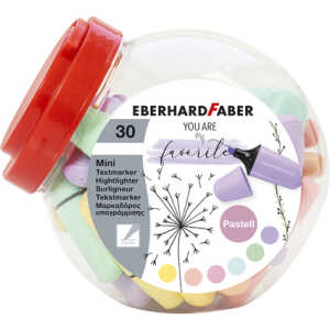 EBERHARD FABER im Bonbonglas Textmarker Mini Pastellfarben sortiert