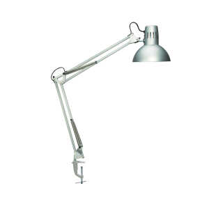 MAUL 82011 95 inkl. Leuchtmittel E27 Tischleuchte study LED silber
