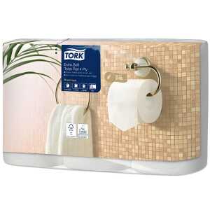 TORK 110406 Sys.T4 150BL Toilettpapier 4-lagig 42 Rollen weiß