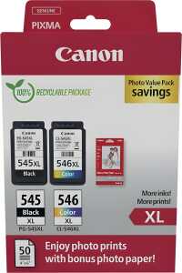 CANON 8286B011 Value Pack PG-545XL/CL-546XL sw+3-fbg.