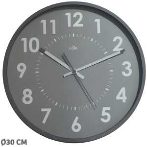 CEP 2112450361 11245 Wanduhr Quarz ? 30cm grau/weiß
