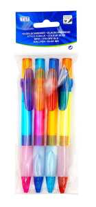 TSI Kugelschreiber "Color Star" 4er Packung