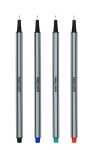 TSI Fineliner, 4er Packung (rot,blau,schw,grün) auf BK