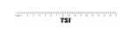 TSI Lineal glasklar 17 cm