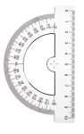 TSI Winkelmesser, halbrund, 10cm, Blisterkarte