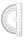 TSI Winkelmesser, halbrund, 10cm, Blisterkarte